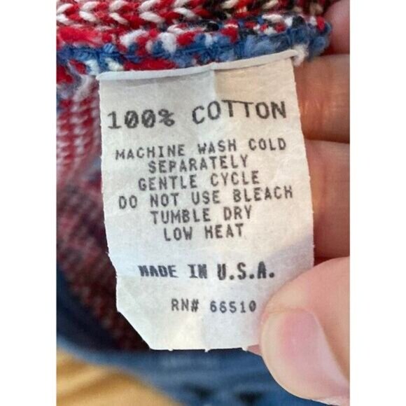 Vintage Delia Mckain Horse Button Up Knitted Cardigan Sweater Size Medium Blue - Picture 4 of 7